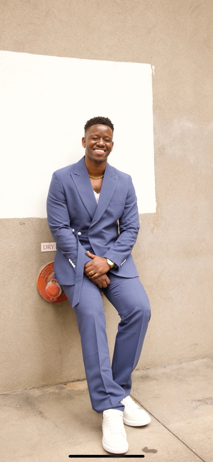 Nigel Chimwaza in a blue suit